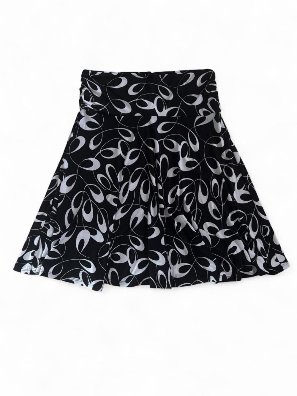 y2k black and white patterned skirt - Picture 1 of 5